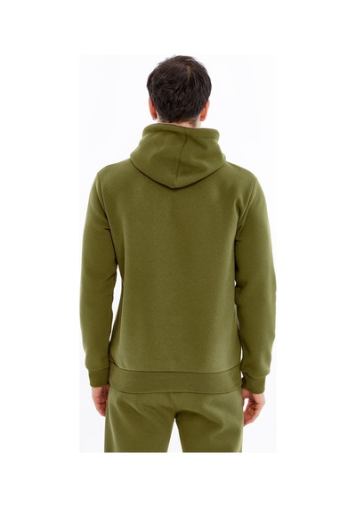 Ar-ma Erkek Kapüşonlu Sweatshirt Kanguru Cepli, 3 İplik Şardonlu, Regular Fit, %70 Pamuk %30 Polyester K30254628502 Haki-h5 Haki