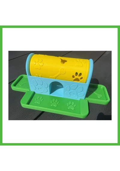Vaveni 3d Baskı Köpek Ödül Mamalı Zeka Oyuncağı Döner Silindirli Ödül Dağıtıcı Sarı Mavi Yeşil Arz