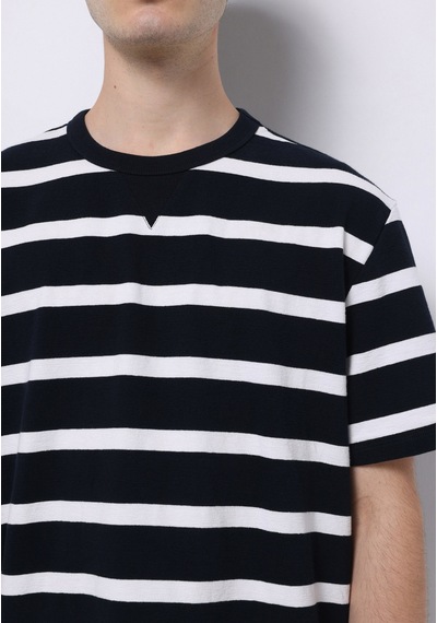 Colin's Colins Comfort Fit Yuvarlak Yaka Çizgili Erkek Lacivert Kısa Kol Tişört Cl1074051 Q1.v1 Nys Navy Strıped
