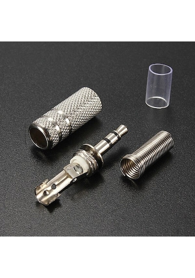 3.5mm Stereo Erkek Jak Lehim Konektörü Ses Video Kablosu Adaptörü