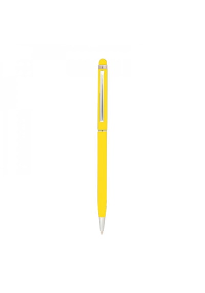 Forzacase Universal Telefon Tablet İpad 2in1 Tükenmez Ve Touchpen Dokunmatik Kalem - Fc1122 Açık Sarı