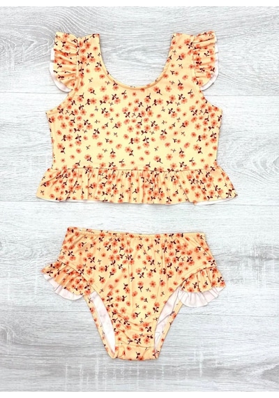 My Kids Wear Kız Çocuk 2 Li Mayo Takım Krem