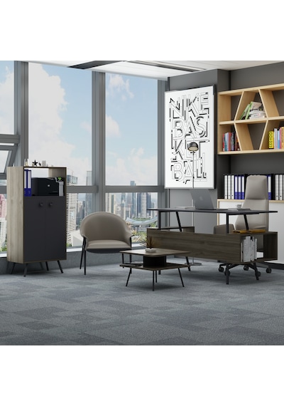 Lagomood İrony Rasha Ofis Takımı Antrasit Ceviz
