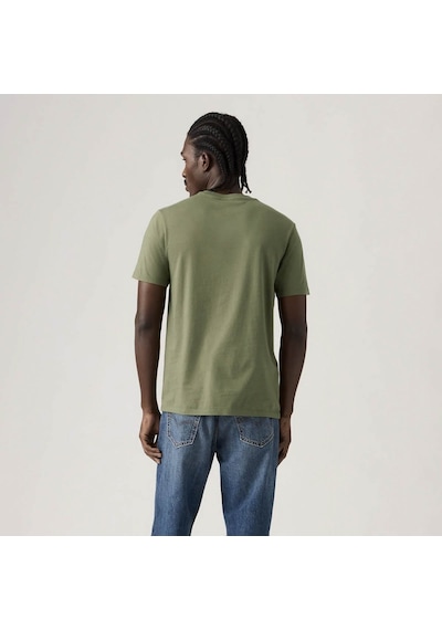 Levis Classic Housemark Yeşil Erkek T-shirt 56809-0192 Yeşil