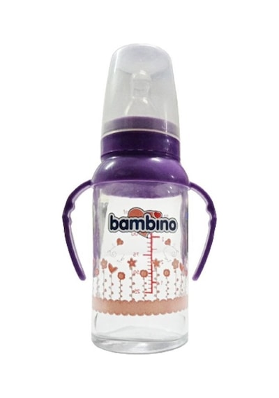 Bambino Be 015 Kulplu Cam Biberon 125 ML - Mor