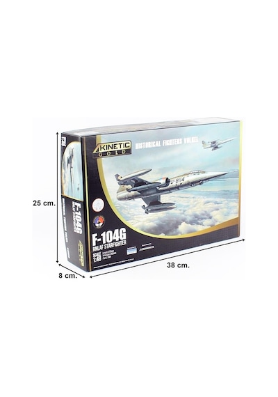 Kinetic K48090 1/48 Ölçek, F-104g Rnlaf Starfighter Historical Fighters Volkel Savaş Uçağı, Plastik Model Kiti-56349
