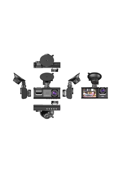 S-1 1080p Araç İçi Kamera 3 Kameralı Ön Görüş - Geri Görüş - İç Görüş Gece Görüşlü