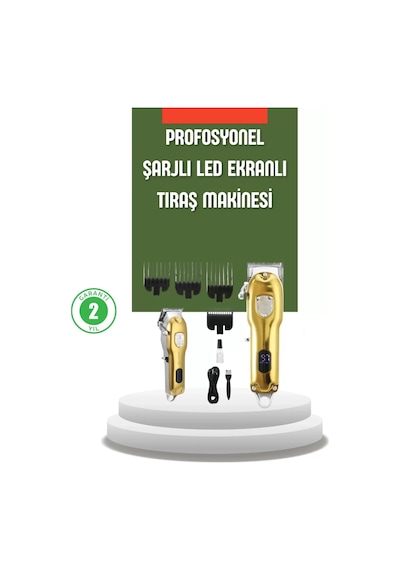 Güçlü Motorlu Lcd Ekranlı Şarjlı Tıraş Ve Şekillendirme Makinesi Diğer