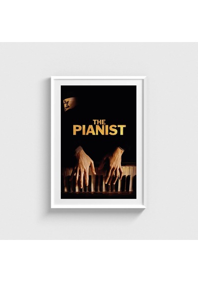 The Pianist 2002 Film Posteri Tablo Çerçeveli Poster Duvar Dekorasyonu Beyaz Çerçeveli Tablo Beyaz Çerçeveli Tablo Dn11d402beyaz