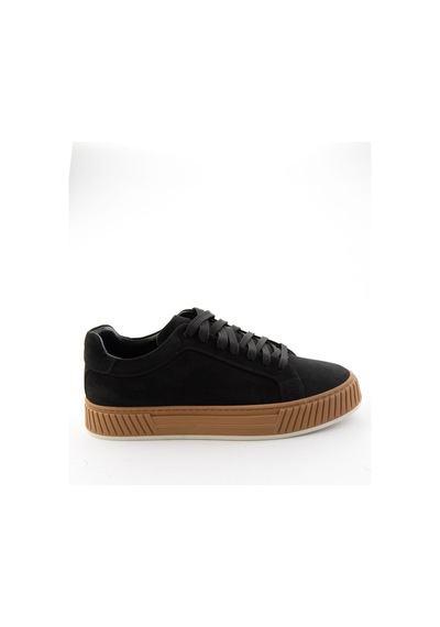 Bambi Siyah Nubuk Hakiki Deri Erkek Sneaker E01774007001