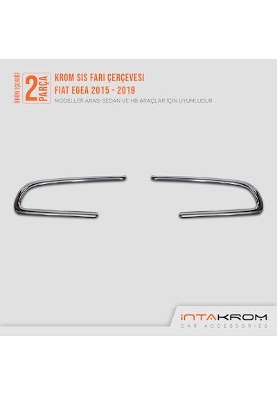 Fiat Egea Krom Sis Farı Çerçevesi 2 Prçr 2015 - 2020 Sd - Hb