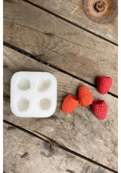 Dörtlü Mum Kalıbı Silikon 2 5 X 2 5 X 3 Cm Küçük Süsleme Kalıbı 1 Adet Çok Renkli