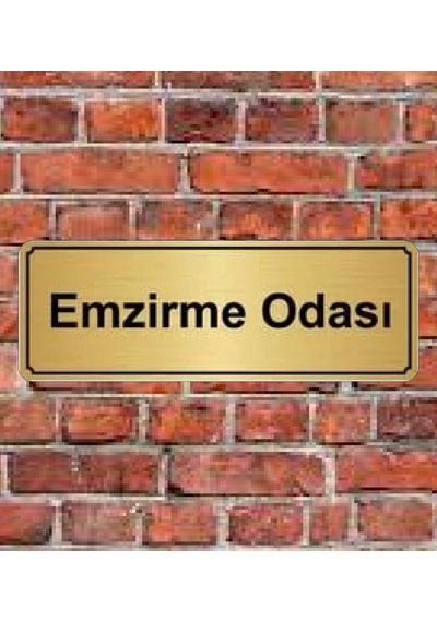 10X20 Cm Emzirme Odası Yazılı Metal Yönlendirme Levhası