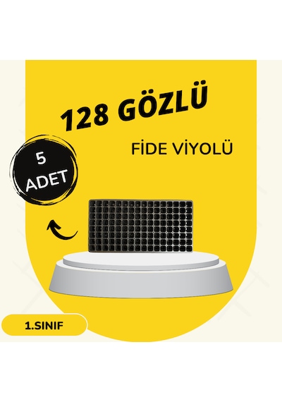 128 Göz Fide Viyolü Fidelik Viyol Fide Viyolü , Tohum Yetiştirme Kabı , 5 Adet