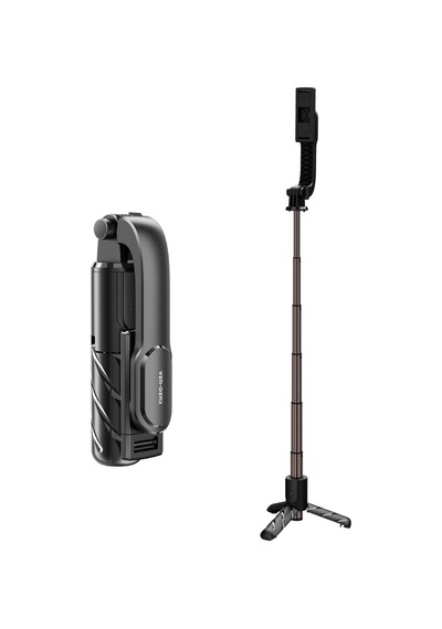 Ven-dens Vd-ss07 Bluetooth Kumandalı Selfie Çubuğu Ve Tripod, 90 Cm Uzatılabilir Gövde, 360 , Siyah