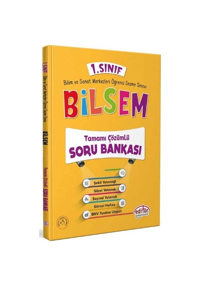 1. Sınıf Bilsem Tamamı Çözümlü Soru Bankası