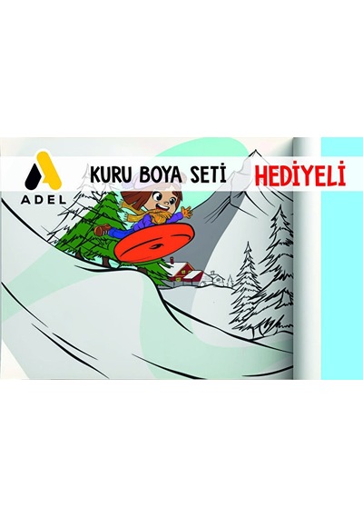 30x120 Boyama Rulosu Yaman Kar Tatili + Adel 12'li Kuru Boya Kale