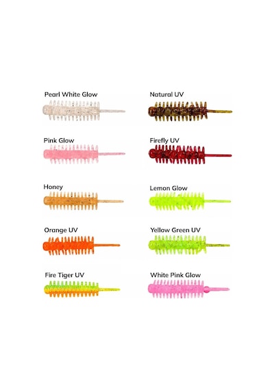 Fubelo Crook 4.5cm 30 Adet Kokulu Lrf Silikonu Pearl White Glow