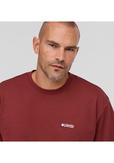 Columbia Csc M Basic Sm Logo Ls Tee Bordo Erkek Outdoor Tshirt Cs0354