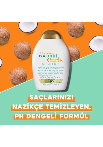 OGX Coconut Milk Besleyici Sülfatsız Şampuan 385 ml x2