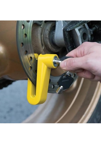 Motosikler Bisiklet Disk Kilidi Anahtarı Yer Kaplamayan Yeni Model Sağlam Güvenli Pratik Kilit 1 Adet