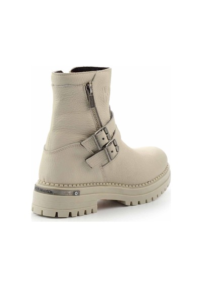 Harley Davidson Beige Hakiki Deri Kadın Bot & Bootie Hd0777055603 Beige