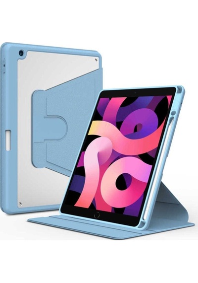 Apple Uyumlu iPad 10.2 8.nesil Kılıf Zore Nayn Dönebilen Standlı Kılıf Kapaklı Kılıf
