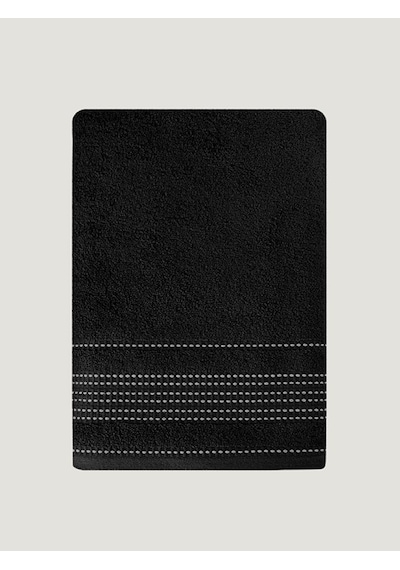 Cotton Ladın Banyo Havlusu 90x150 Siyah