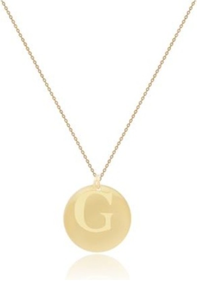 Diamond Line-Gülaylar - Sarı Altın 14 Ayar Harf Kolye N11.25177