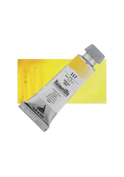 Maimeri Blu Tüp Sulu Boya 12 Ml S1 No 117 Golden Yellow