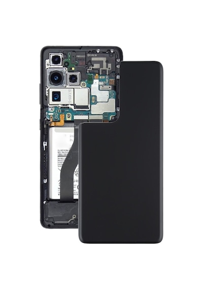 Cbtx Samsung Galaxy Uyumlu S21 Ultra 5g Pil Arka Kapağı Siyah İçin