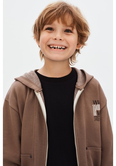 Xo Kids Erkek Çocuk Hırka 8-14 Yaş 49315 Kahverengi