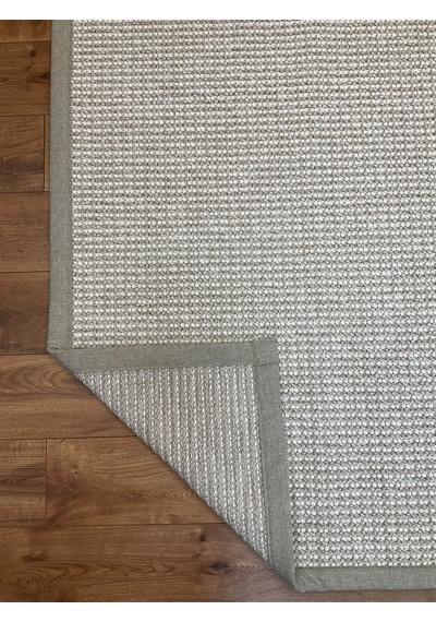 Saraz Halı Kumaş Bordür Bej Bukle Siyah Bordür Halı Salon Koridor Mutfak Çocuk Odası Halısı Kilim S263 Bej