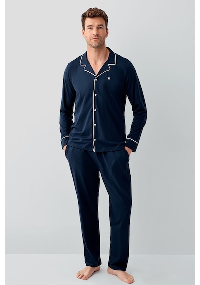 Arnetta Erkek Lacivert Gömlek Pijama Takım Ar3675-s-v1 Lacivert