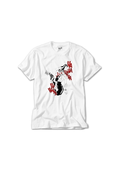 Harley Quin Bang Beyaz Tişört Beyaz