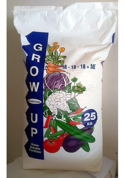 Grow Up 18.18.18+Me (25 KG)  P-K Içerikli DaMLama ulama Gübresi