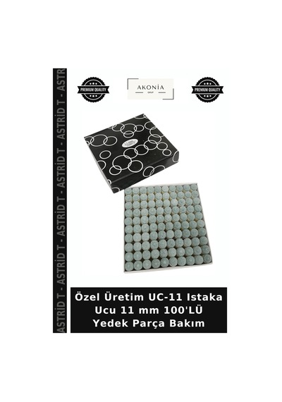 Özel Üretim Uc-11 Istaka Ucu 11 Mm 100'lü Yedek Parça Bakım