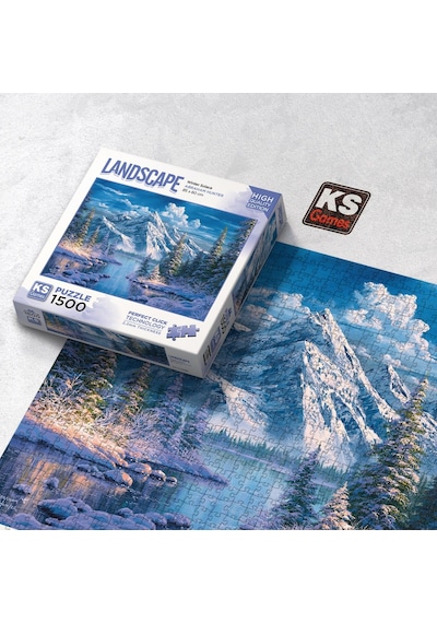 Ks Games 1500 Parça Dağ Ve Donmuş Göl Puzzle