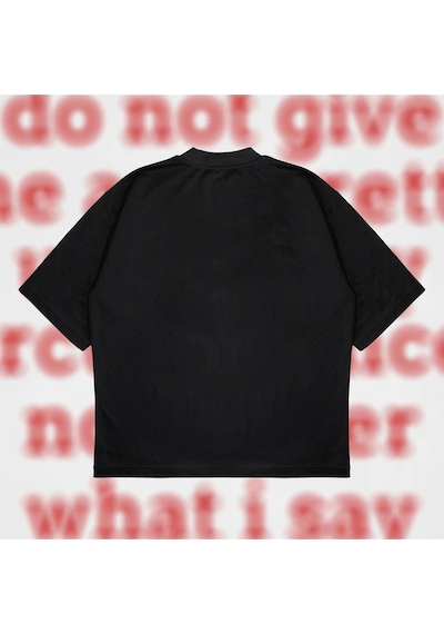Startmore Do Not Give Me Cigarette Oversize Unisex Pamuklu Nefes Alan Kalın Kumaşlı Siyah