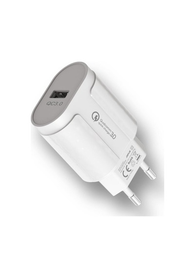 JOPUS Type C Sarj Seti Qualcom 22.5 Watt Grow JO-QU01 2in1 Samsung-Xiaomi-Oppo-Huawei-Poco Uyumlu Beyaz