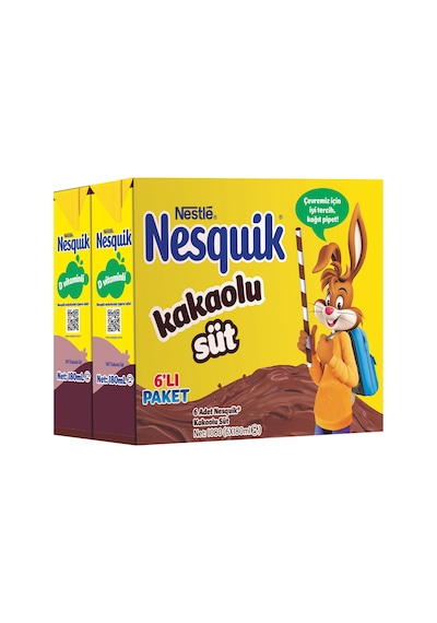 Nesquik Kakaolu Süt 6x180 Ml 6'lı Paket