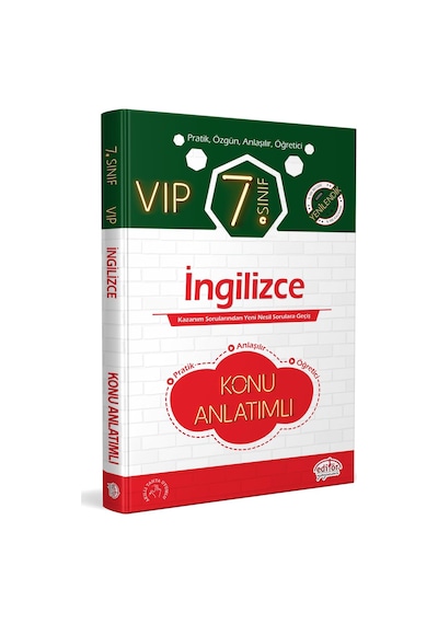 7. Sınıf İngilizce VIP Hızlı Konu Anlatımlı Editör Yayınları