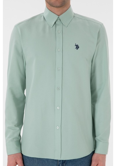 U.s. Polo Assn. Erkek Su Yeşili Gömlek Basic 50306338-vr048 Su Yesılı Su Yeşili