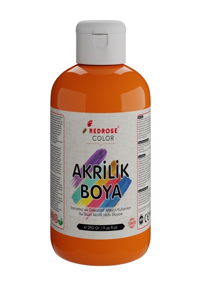 Red Rose Turuncu Akrilik Boya 250 G