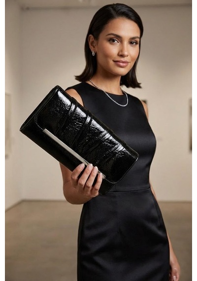 Varol 441 Clutch Kadın Portföy Çanta Siyah