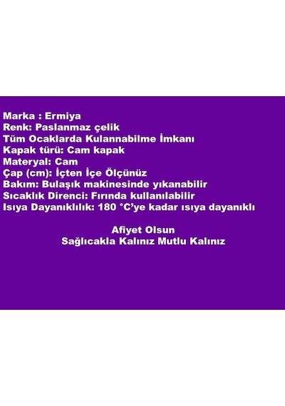 Tencere Tava Sahan İçin Cam Kapak 16 Cm