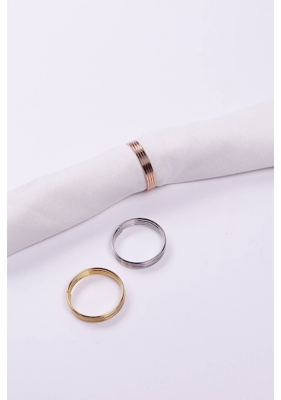 Karaca Home Strip 12'li Peçete Yüzüğü Rose Gold