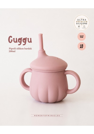 Tgm Baby Guggu Ultra Premium Silikon Pipetli Alıştırma Bardağı 200 Ml
