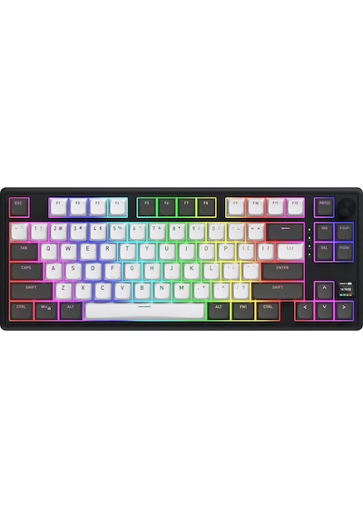Skyfall Pro Wireless Grey-black %80 Aurum Vanilla Silent Sw Rgb Kablosuz Klavye Htk4180