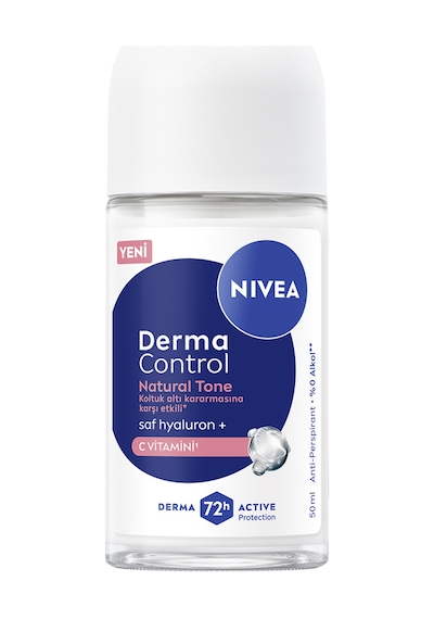 Nıvea Kadın Roll-on Deodorant Derma Control Natural Tone 50 Ml 3 Adet
